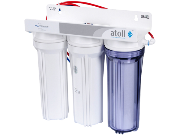 Фильтр ATOLL  А-313Еg (D-31s STD), трёхступенчатый под кухонную мойку с краном