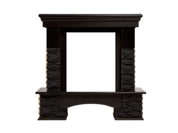 Портал Pietra Nuovo Classic камень сланец чёрный, шпон венге