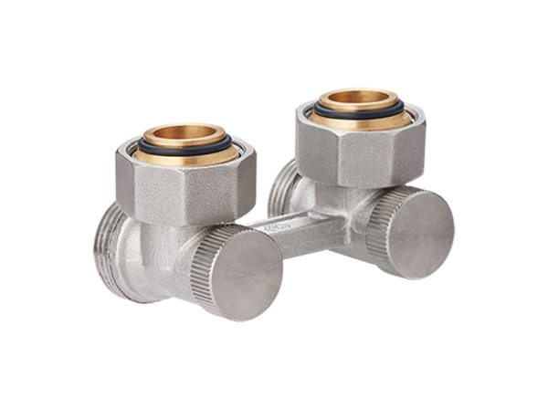 Узел нижнего подключения угловой, для двухтрубных систем вентильного типа 3/4&amp;quot;x3/4&amp;quot;