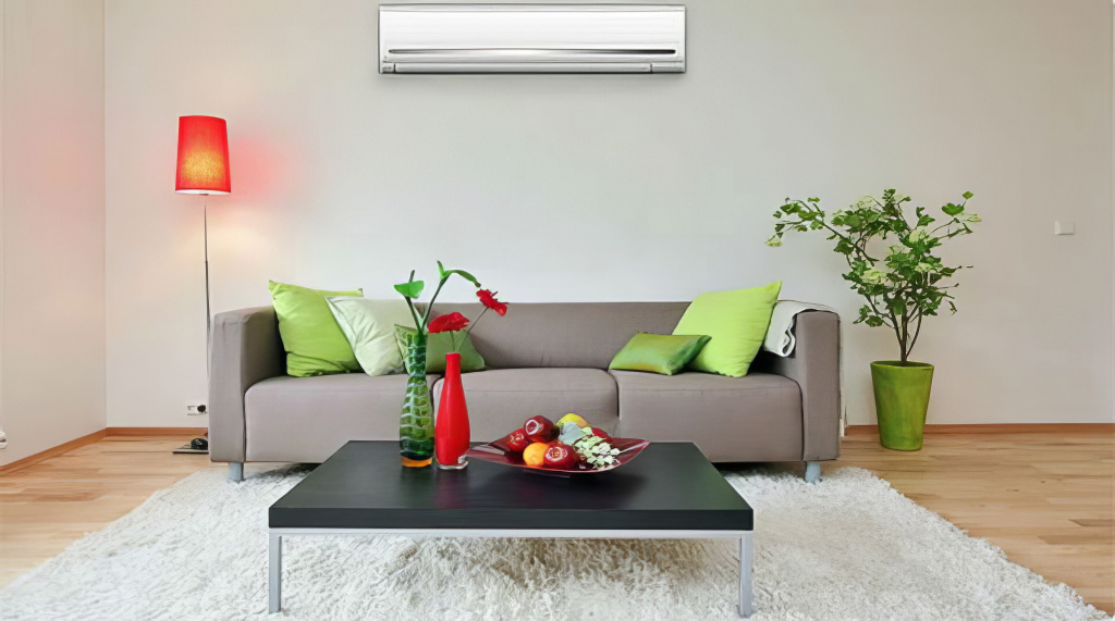 Изображенеи кондиционера над кроватью Изображенеи кондиционера над кроватью