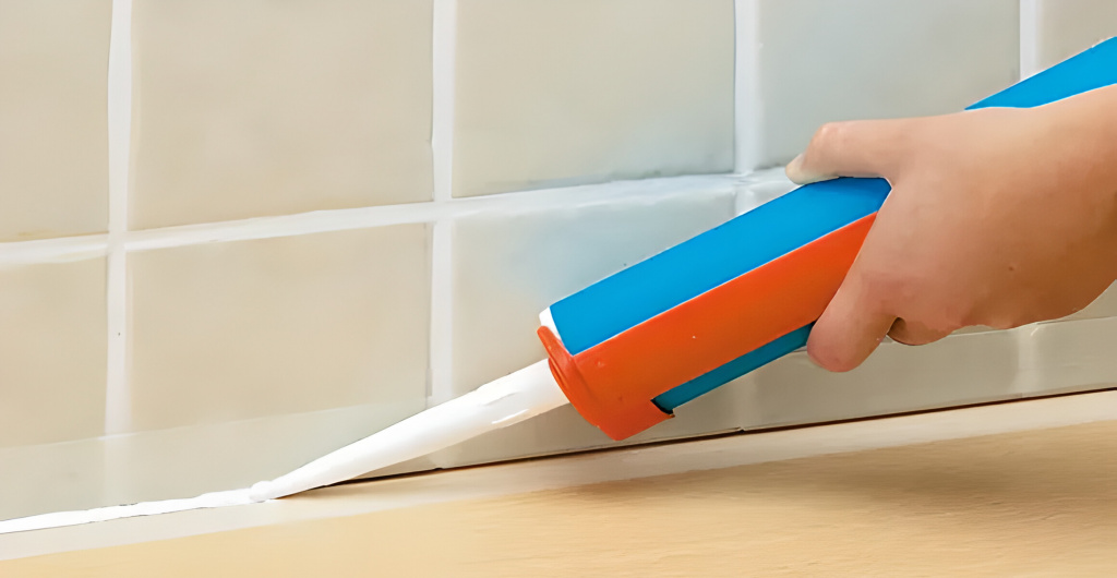 Белый силиконовый герметик