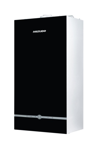 Котел газовый настенный MIZUDO GB M24Т pro 2-х конт. с шиной OT, стеклянная сенсорная панель, черная