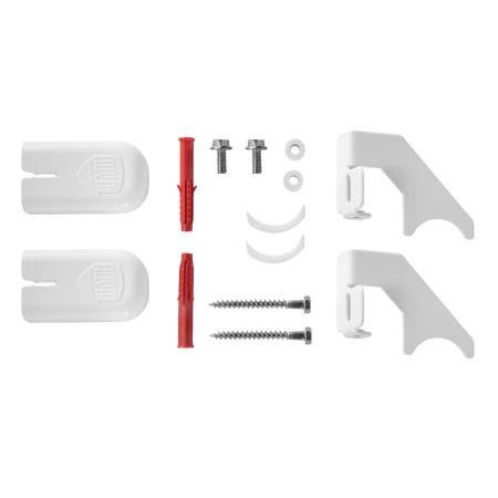 Комплект настенных регулируемых кронштейнов Royal Thermo Design 100, белые