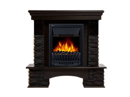 Портал Pietra Nuovo Classic камень сланец чёрный, шпон венге