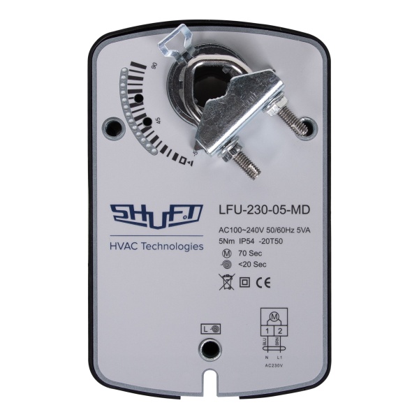 Электропривод с возвратной пружиной SHUFT LFU-230-05-MD