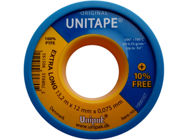 Лента UNITAPE (13,2 м х 12 мм х 0,075 мм, LD=0,35 г/см) (син. упак.)